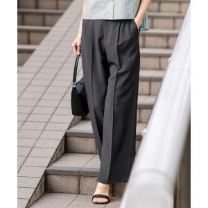 uvカット ワイドパンツ パンツ 「ウエストサイズ調整可」アーバンクールタッチ パンツ レディース