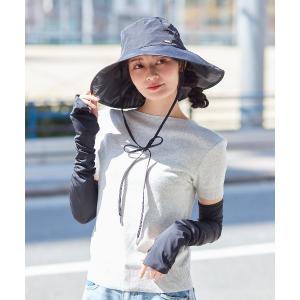 無印良品（MUJI） 帽子 ハット UVカット洗えてたためるキャペリン