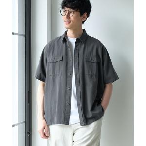 シャツ 綿麻リラックスシャツ メンズ