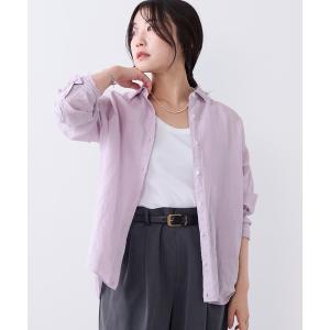 ブラウス シャツ ラミー2WAYシアーシャツ レディース