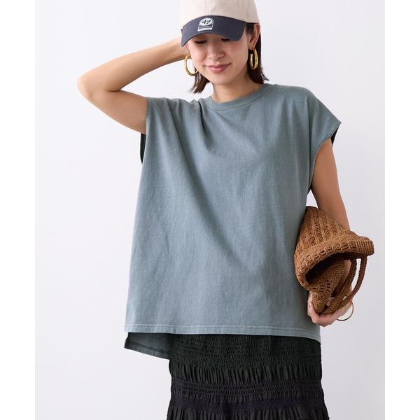 tシャツ 「STAR＆STRIPE×MICA＆DEAL」ピグメントフレンチスリーブT-shirt レ...