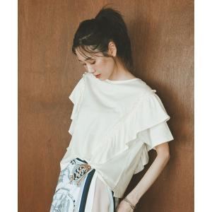 tシャツ 半袖 ひんやり涼しい/フローズン袖フレアプルオーバー半袖/680557 レディース
