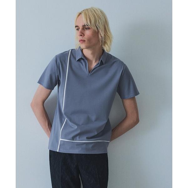 ポロシャツ 「L-Line」スキッパー ポロシャツ メンズ レディース