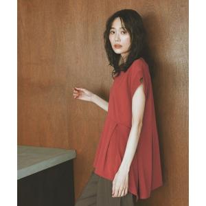 tシャツ 半袖 ひんやり涼しい/フローズン切り替えペプラム/647529 レディース