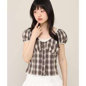 ブラウス シャツ 半袖 アソートパフスリーブブラウス（半袖）　880265 レディース
