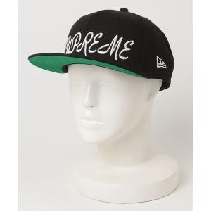 「Supreme」 Script New Era キャップ「NEW ERAコラボ」 - ブラック メンズ
