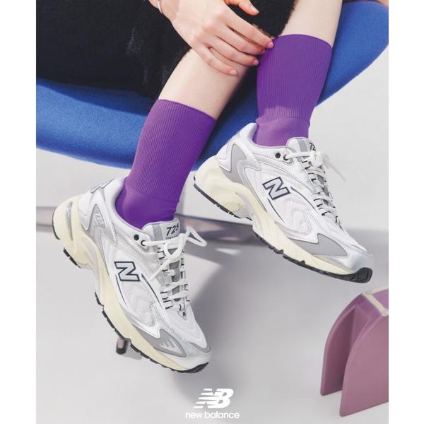 「New Balance」 ローカットスニーカー 24.0cm シルバー系その他 レディース