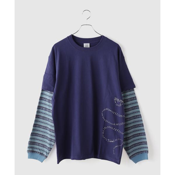 tシャツ YESEYESEE / イエスアイシー Y.E.S Jacquard Stripe Lay...