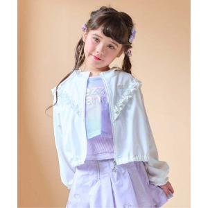 キッズ服(100cm~) 国内正規品 mezzo piano 可愛いフリル中綿ジャケット