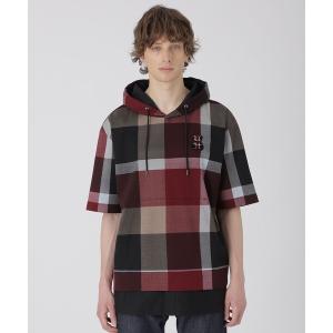 tシャツ 「WEB・一部店舗限定」クレストブリッジチェックベアーフーディー メンズ