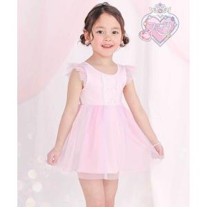 水着 「スラプリ」フリルレース付きプリンセスワンピース水着(90~130cm) キッズ 子供 女の子