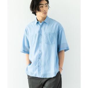 シャツ シアー半袖シャツ メンズ