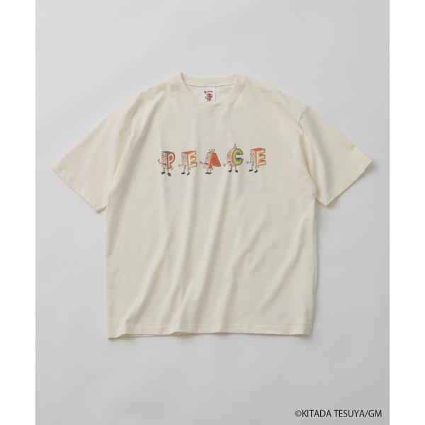 tシャツ Pちゃん / アルファベッツ ”PEACE” アルファベット Tシャツ メンズ