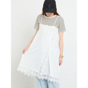スカート 2WAYレースキャミスカート