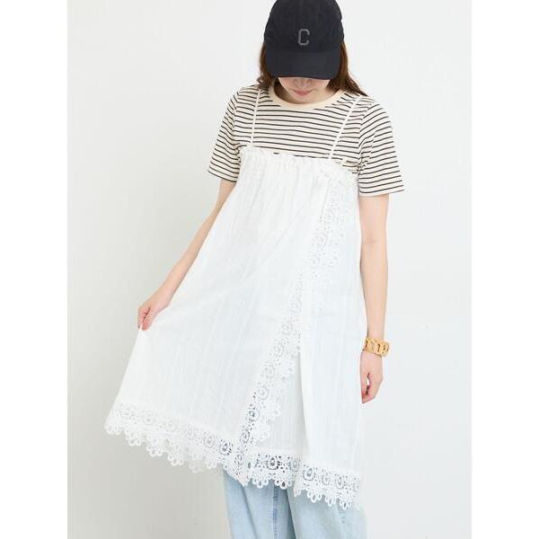 スカート 2WAYレースキャミスカート