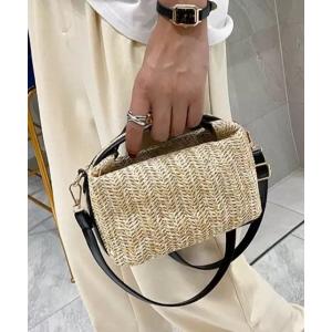 ショルダーバッグ バッグ VIOLAd'ORO レザーハンドルアバカメッシュ