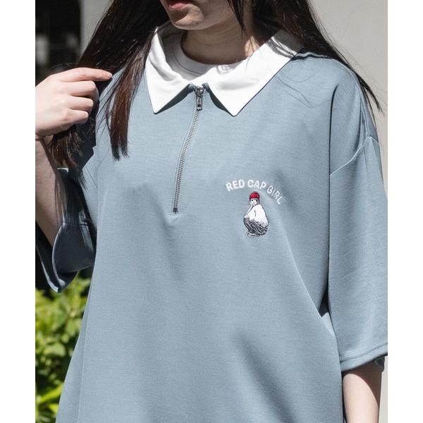 「Red Cap Girl」 半袖シャツ LARGE ブルー メンズ