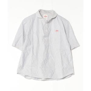 「DANTON」 半袖シャツ 36 ネイビー レディース