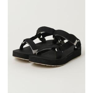 「Teva」 フラットサンダル 24cm ブラック レディース