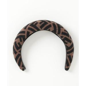 「FENDI」 カチューシャ - ブラウン レディース