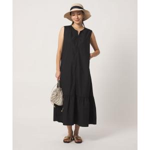 ワンピース 夏 ステッキ キーネック ノースリーブワンピース 「A DAY IN THE LIFE」