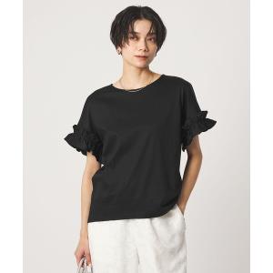tシャツ 半袖 ソデフリル Tシャツ 汗染み防止 レディース