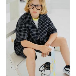 ブラウス シャツ 開襟チェックサッカーシャツ半袖/637849 キッズ 子供服 男の子｜ZOZOTOWN Yahoo!店