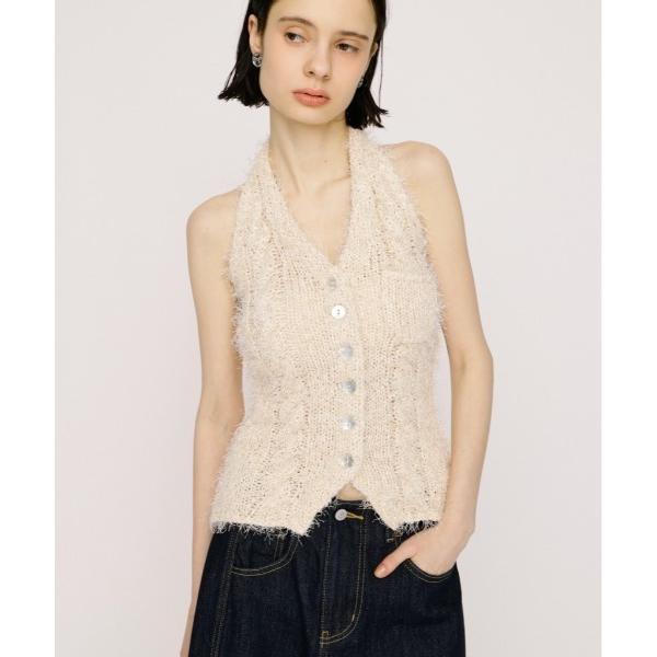 ベスト ジレ HALTER NECK KNIT VEST ホルターネックニットベスト 春服 夏服 サ...