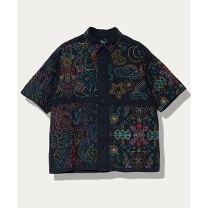 NOMA t.d.（ノーマティーディー） シャツ Floral Mesh Zip PL メンズ