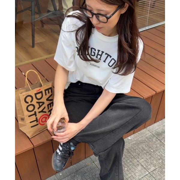 tシャツ 半袖 アーチロゴ ワイドTシャツ / スーパーストレッチ 半袖T レディース