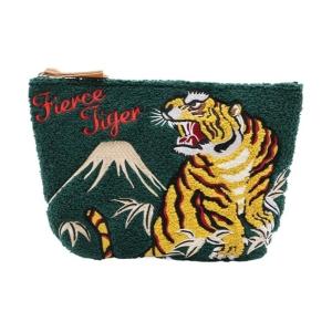 ポーチ サガラポーチ - 「SAGARA POUCH JAPAN TIGER DARK GREEN WHG-PCH01」 レディース メンズ