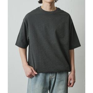 tシャツ 「セットアップ対応」ペーパーサッカー半袖TEE メンズ