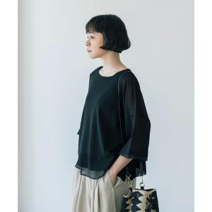 ニット セーター 「natural by clip」「SETアイテム」１２Ｇレイヤープルオーバー レディース