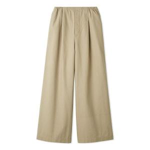 ワイドパンツ ジーンズ デニム デニムパンツ ウエストゴムワイドイージーデニムパンツ レディース