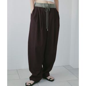 パンツ Bicolor Stripe Pants レディース