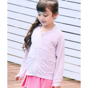 ラッシュガード 「UVカット」ガールズ ハートポケット サムホール付き ラッシュガード キッズ 子供 女の子