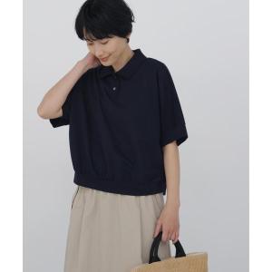 tシャツ 半袖 「接触冷感」フィンリーチェック衿付きカットソー レディース