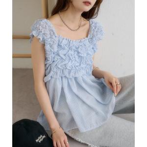 ブラウス シャツ 「お気に入り登録累計3万越え」「7色展開/新色追加」ふわふわシャーリングチュニック レディース