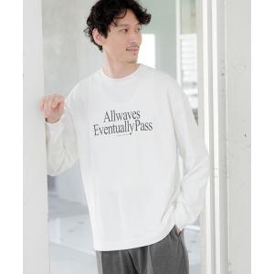 「GLOBAL WORK」 長袖Tシャツ LARGE ホワイト メンズ