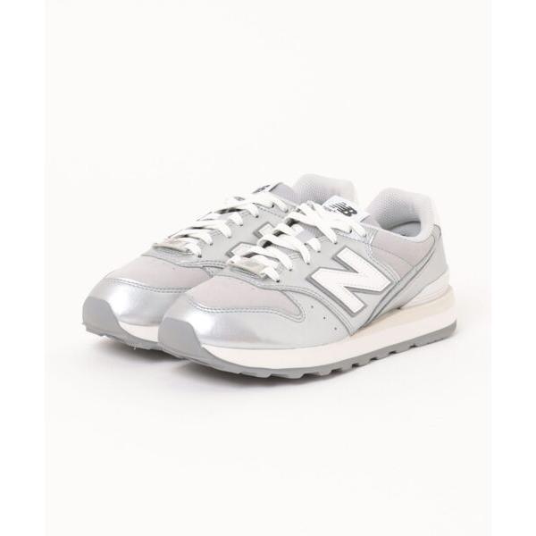 「New Balance」 ローカットスニーカー 24.0cm シルバー レディース