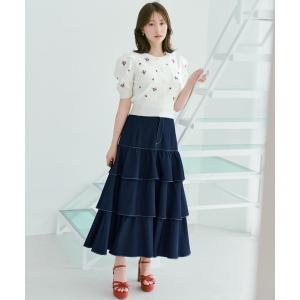 CASA FLINE（カーサフライン） スカート コットンティアードスカート