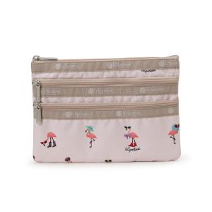 LeSportsac（レスポートサック） ポーチ 3ZIP COSMETIC コーラルパンチ