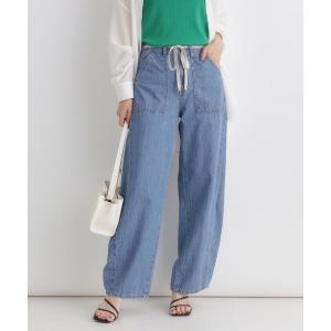 ワイドパンツ ジーンズ デニム デニムパンツ SOMETHING(サムシング)サマーベイカーカーブパンツ レディース