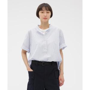 MHL.（エムエイチエル） ブラウス シャツ 半袖 GARMENT DYED FINE