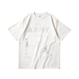 tシャツ HOUSTON ピグメントプリントTシャツ(ARMY) メンズ レディース