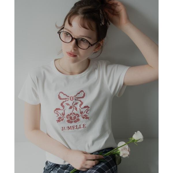 tシャツ クロスステッチT レディース