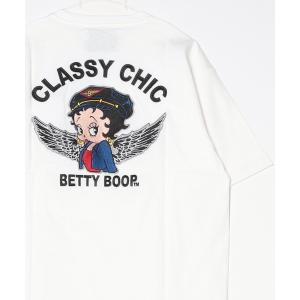tシャツ Betty Boop「ベティー ブープ」ベティちゃん 半袖Tシャツ /風神雷神 バイク 羽 バブ龍 メンズ レディース