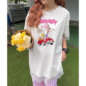 tシャツ 「Am企画」花柄レースビッグT レディース
