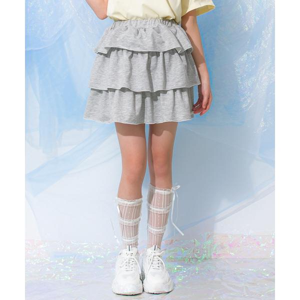 スカート インパン付きティアードスカート キッズ 子供服 女の子