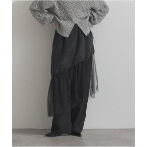パンツ シアーレイヤードラップパンツ レディース